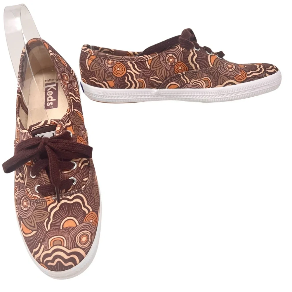 Women's Keds Champion Patterned Multi Lace Up Sneakers size 6.5 - Picture 3 of 12